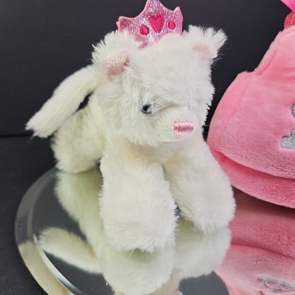 Aurora World Princess Kitten Carrier Fancy Pals Purse With White Plush Cat 7” - Picture 8 of 15